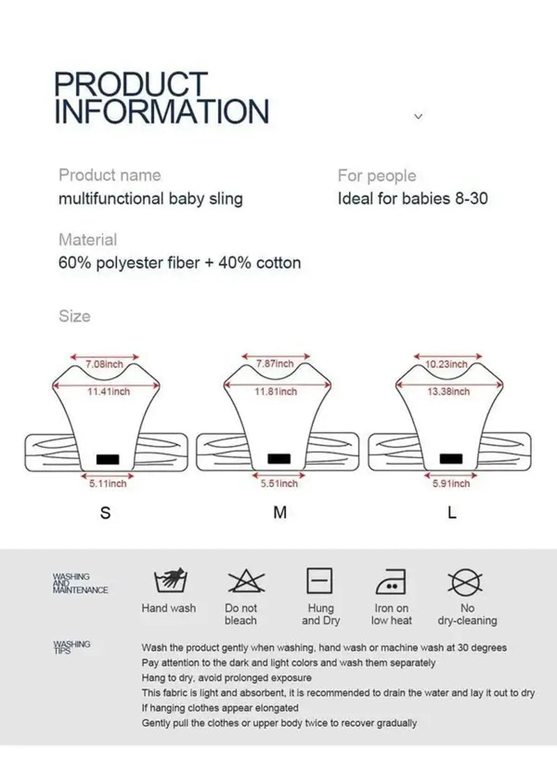 Baby X-Shaped Sling Wrap Carrier