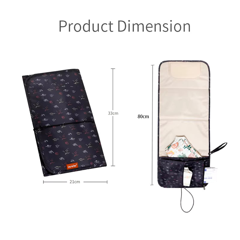 Portable Changing Pad for Baby Detachable Travel Waterproof Diaper Cover Mat Newborn Essentials Station Nappy Mat Clutch