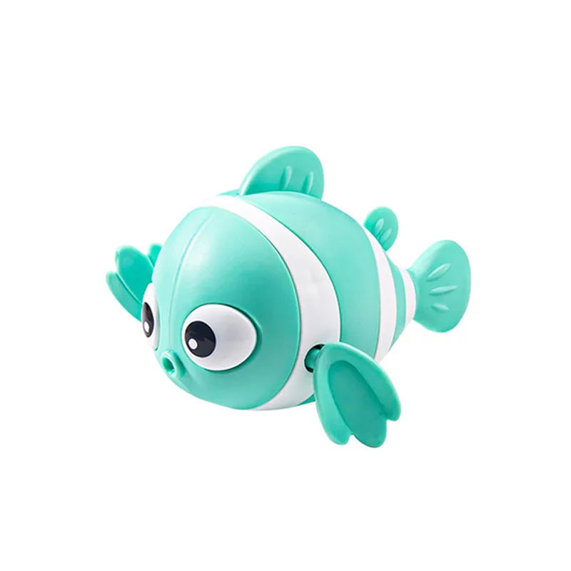 Bath Toys Cute Swimming Clown Fish Bath Toys for Toddlers Floating Wind up Toys for Boy Girl New Born Baby Bathtub Toddler Toys