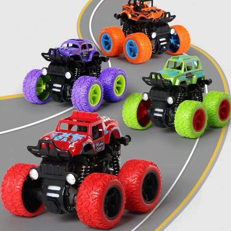 Hot Toys Car Monster Truck Four-Wheel Drive Vehicle Stunt Dump Car Inertia Car Toy Dinosaur Pull Back Children Toy Boy Girl Gift