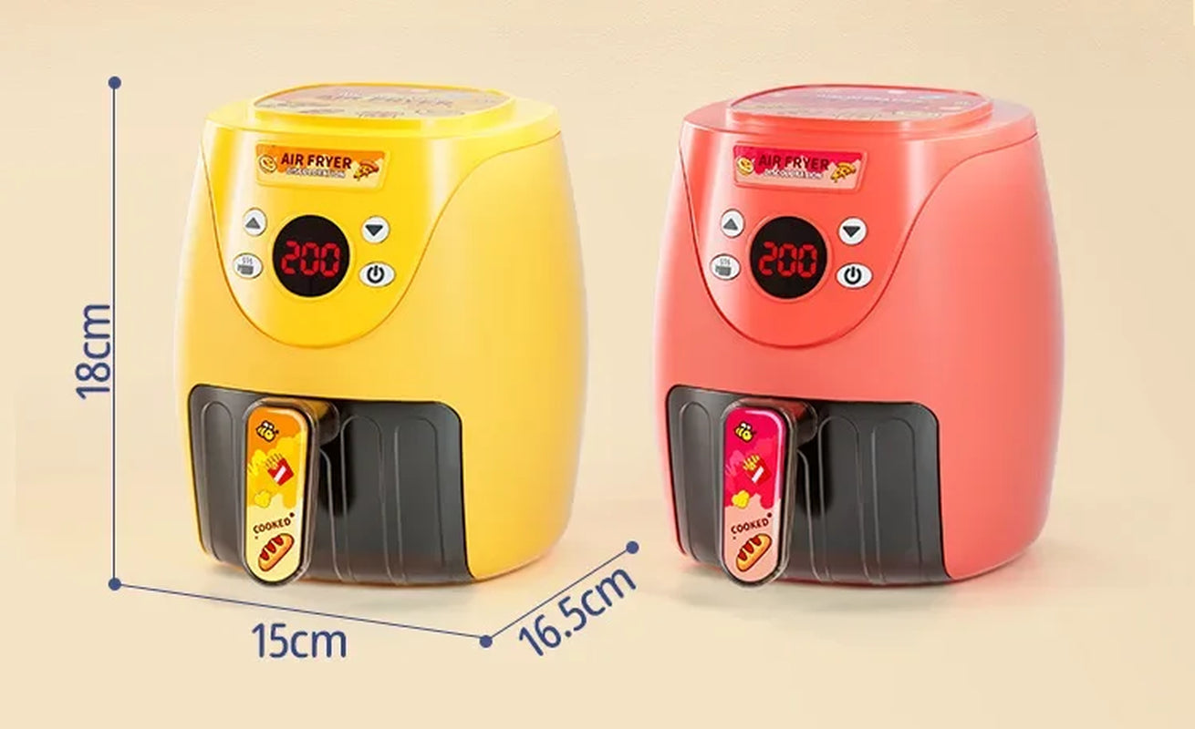 Kids Kitchen Air Fryer with Play Food Toddler Toys Cooking Kitchen Playset Girl Toys