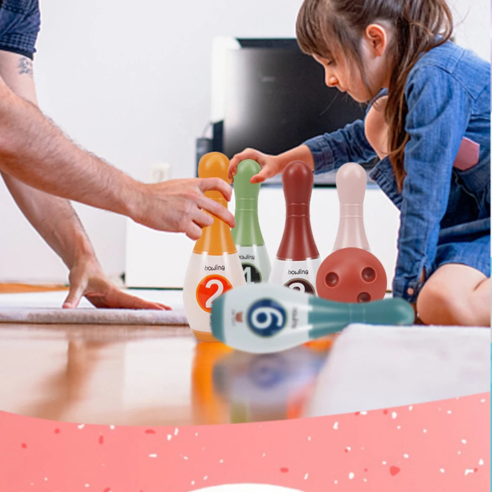 Bowling Set Education Toys for Kids Toddlers Animal Number Learning Indoor Outdoor Sports Games Toys for Kids Baby Gift