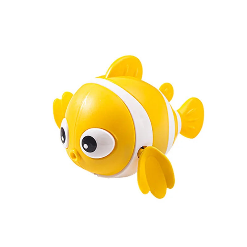Bath Toys Cute Swimming Clown Fish Bath Toys for Toddlers Floating Wind up Toys for Boy Girl New Born Baby Bathtub Toddler Toys