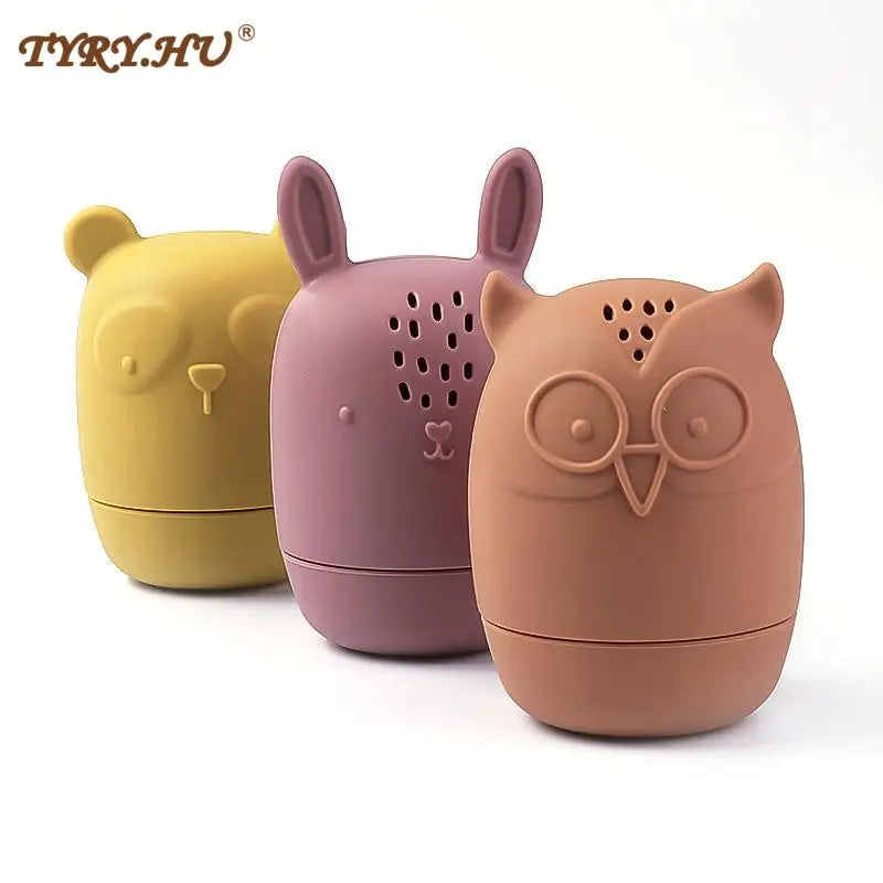 Baby Bath Toys Animal Cute Cartoon Toddler Water Toys Swim Bathroom Baby Silicone Sprinkler Bathtub Animal Toy Infant Kids Boys