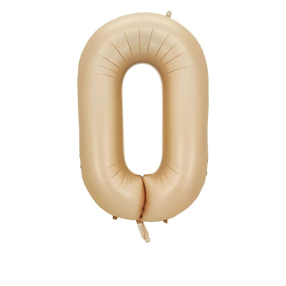 40 Inch Brown Beige Cream Number Balloons 1 2 3 4 5 6 Baby Birthday Number Foil Balloon Cream Beige Air Helium Baloon